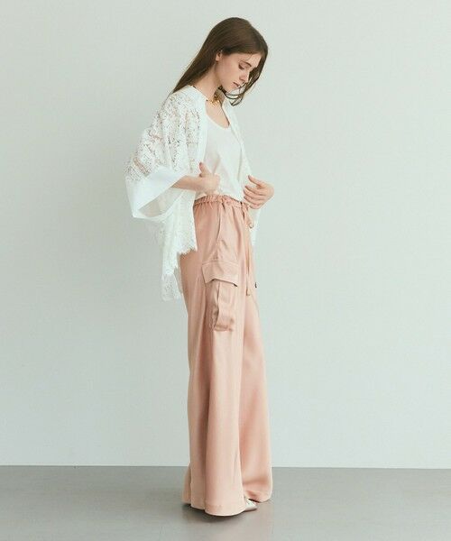 GRACE CONTINENTAL / グレースコンチネンタル その他パンツ | ダブルサテンイージーパンツ | 詳細2