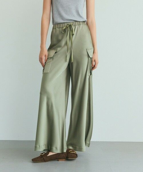GRACE CONTINENTAL / グレースコンチネンタル その他パンツ | ダブルサテンイージーパンツ | 詳細10