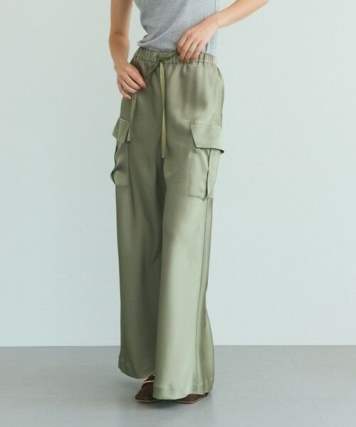 GRACE CONTINENTAL / グレースコンチネンタル その他パンツ | ダブルサテンイージーパンツ | 詳細11