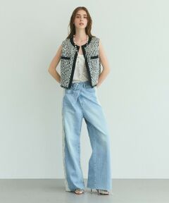 GRACE CONTINENTAL / グレースコンチネンタル デニムパンツ | サイドレースデニムパンツ