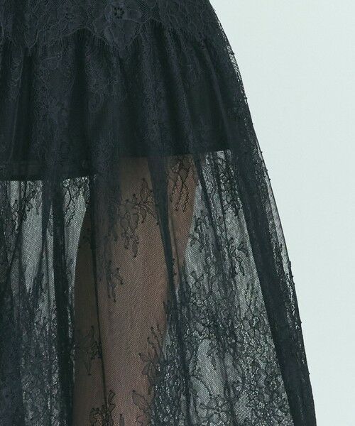 GRACE CONTINENTAL / グレースコンチネンタル ロング・マキシ丈スカート | レース切替ティアードスカート | 詳細12