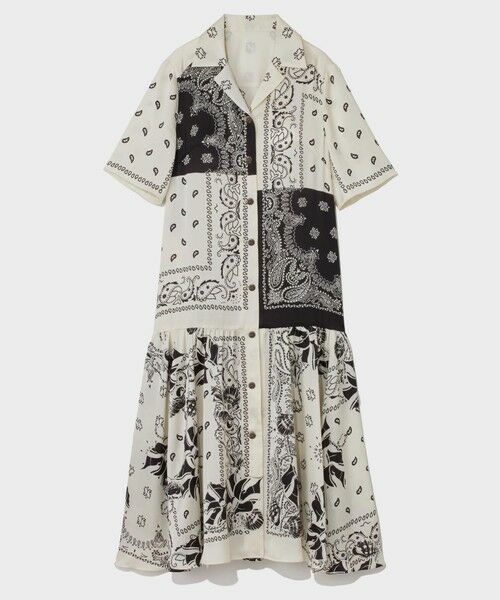 GRACE CONTINENTAL / グレースコンチネンタル ミニ丈・ひざ丈ワンピース | バンダナプリントシャツドレス | 詳細4
