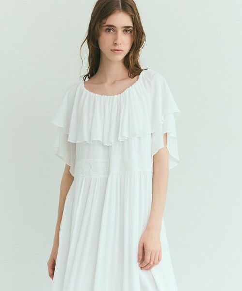 GRACE CONTINENTAL / グレースコンチネンタル ロング・マキシ丈ワンピース | ラッフルレース切替マキシ | 詳細2