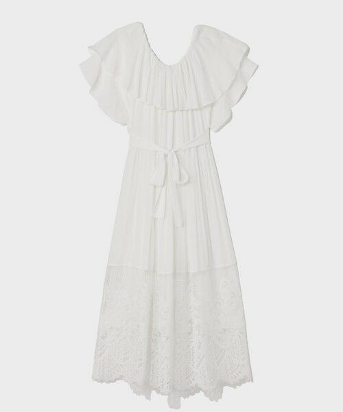GRACE CONTINENTAL / グレースコンチネンタル ロング・マキシ丈ワンピース | ラッフルレース切替マキシ | 詳細6