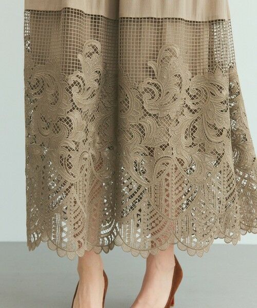 GRACE CONTINENTAL / グレースコンチネンタル ロング・マキシ丈ワンピース | ラッフルレース切替マキシ | 詳細9