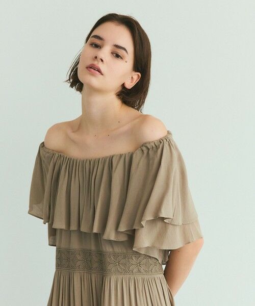 GRACE CONTINENTAL / グレースコンチネンタル ロング・マキシ丈ワンピース | ラッフルレース切替マキシ | 詳細10