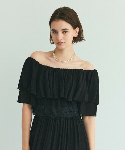 GRACE CONTINENTAL / グレースコンチネンタル ロング・マキシ丈ワンピース | ラッフルレース切替マキシ | 詳細18