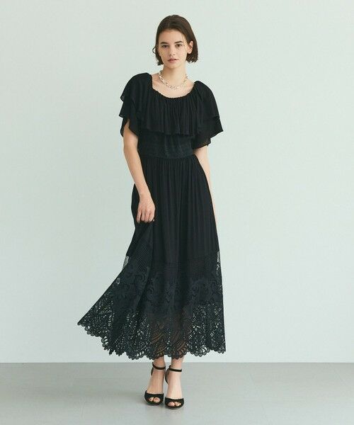 GRACE CONTINENTAL / グレースコンチネンタル ロング・マキシ丈ワンピース | ラッフルレース切替マキシ | 詳細15