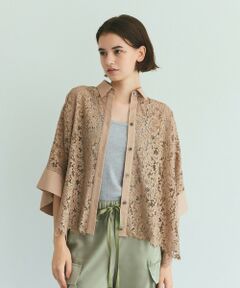 GRACE CONTINENTAL / グレースコンチネンタル シャツ・ブラウス | レースポンチョシャツ