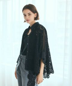 GRACE CONTINENTAL / グレースコンチネンタル シャツ・ブラウス | レースポンチョシャツ
