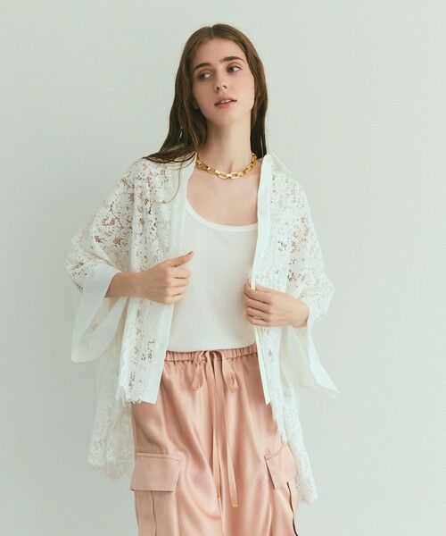 GRACE CONTINENTAL / グレースコンチネンタル シャツ・ブラウス | レースポンチョシャツ | 詳細2