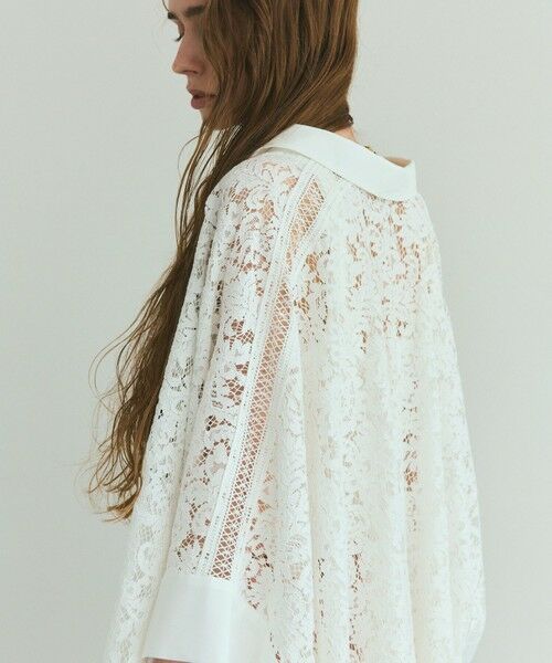GRACE CONTINENTAL / グレースコンチネンタル シャツ・ブラウス | レースポンチョシャツ | 詳細4