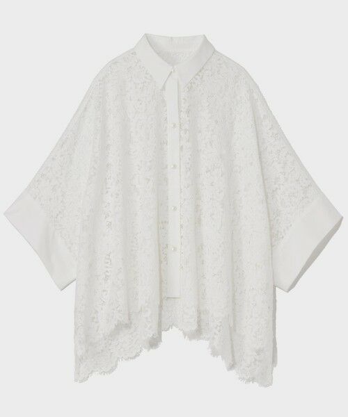 GRACE CONTINENTAL / グレースコンチネンタル シャツ・ブラウス | レースポンチョシャツ | 詳細5