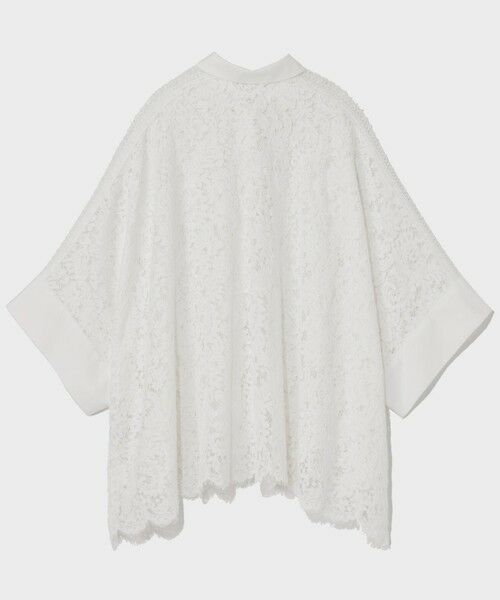 GRACE CONTINENTAL / グレースコンチネンタル シャツ・ブラウス | レースポンチョシャツ | 詳細6