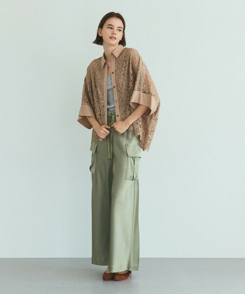 GRACE CONTINENTAL / グレースコンチネンタル シャツ・ブラウス | レースポンチョシャツ | 詳細8