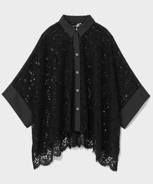 GRACE CONTINENTAL / グレースコンチネンタル シャツ・ブラウス | レースポンチョシャツ | 詳細18
