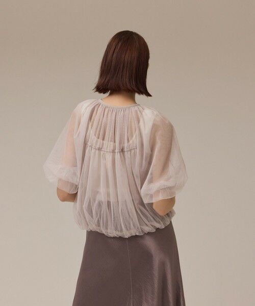 GRACE CONTINENTAL / グレースコンチネンタル ブルゾン | チュールシアーブルゾン | 詳細3