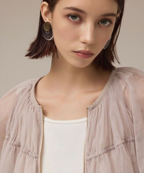 GRACE CONTINENTAL / グレースコンチネンタル ブルゾン | チュールシアーブルゾン | 詳細4