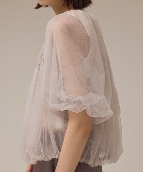 GRACE CONTINENTAL / グレースコンチネンタル ブルゾン | チュールシアーブルゾン | 詳細5