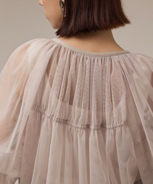 GRACE CONTINENTAL / グレースコンチネンタル ブルゾン | チュールシアーブルゾン | 詳細6