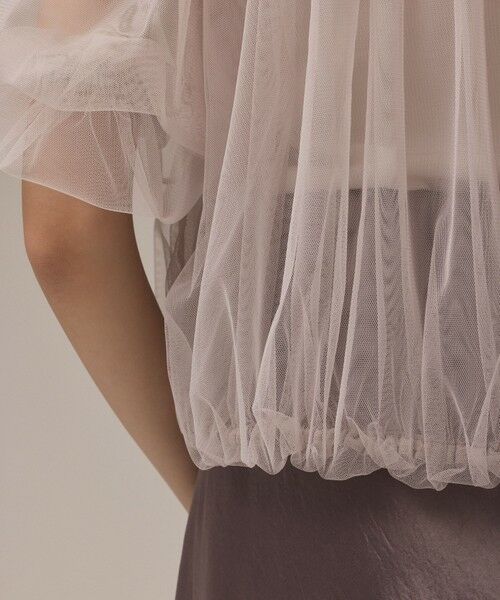 GRACE CONTINENTAL / グレースコンチネンタル ブルゾン | チュールシアーブルゾン | 詳細7