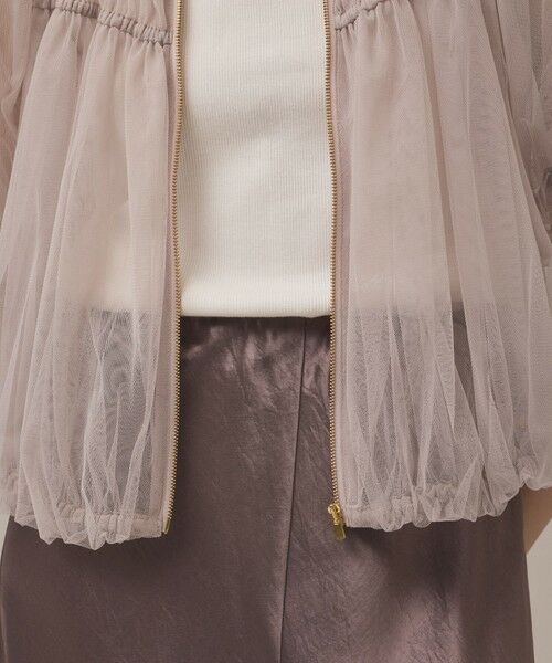GRACE CONTINENTAL / グレースコンチネンタル ブルゾン | チュールシアーブルゾン | 詳細8