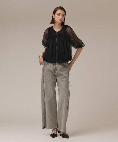 GRACE CONTINENTAL / グレースコンチネンタル ブルゾン | チュールシアーブルゾン | 詳細14