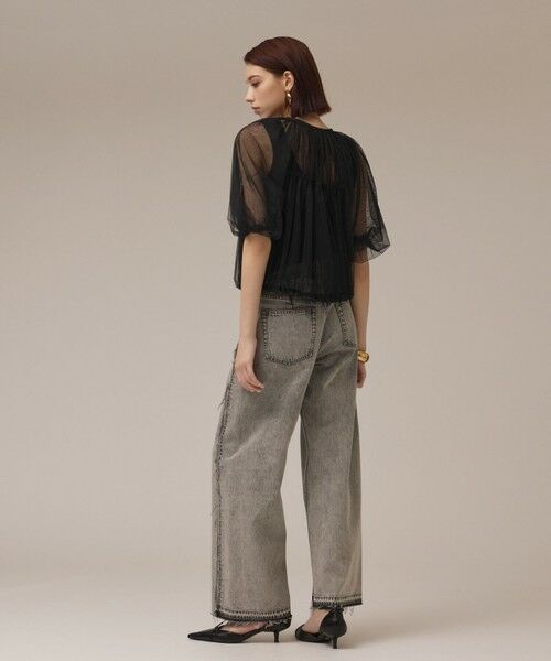 GRACE CONTINENTAL / グレースコンチネンタル ブルゾン | チュールシアーブルゾン | 詳細15