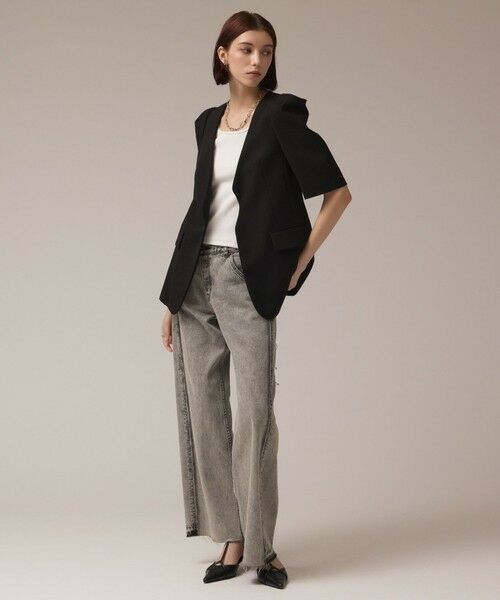 GRACE CONTINENTAL / グレースコンチネンタル ノーカラージャケット | パフスリーブジャケット | 詳細13