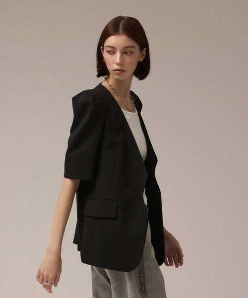 GRACE CONTINENTAL / グレースコンチネンタル ノーカラージャケット | パフスリーブジャケット | 詳細16