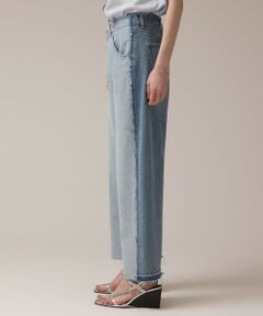 GRACE CONTINENTAL / グレースコンチネンタル デニムパンツ | リメイクストレートデニムパンツ