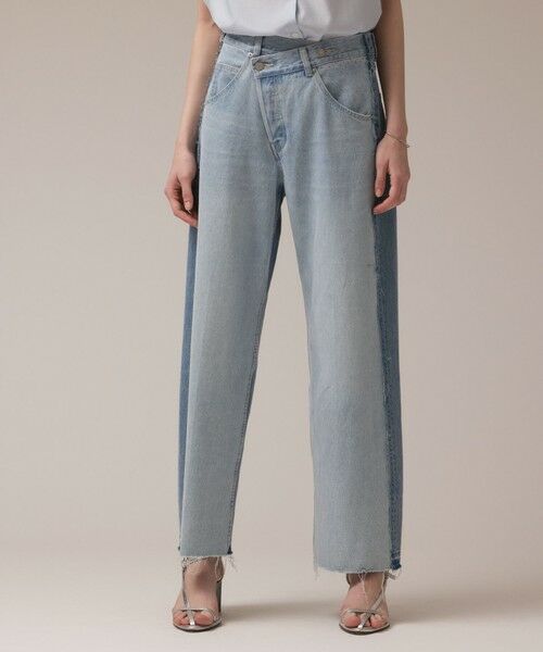 GRACE CONTINENTAL / グレースコンチネンタル デニムパンツ | リメイクストレートデニムパンツ | 詳細1