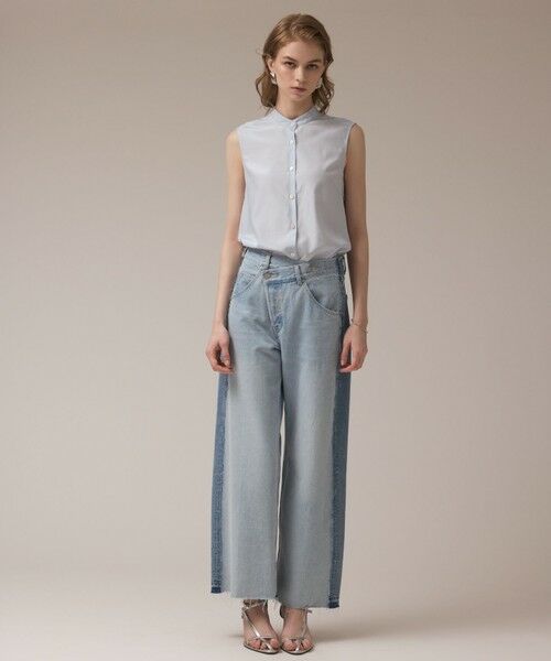 GRACE CONTINENTAL / グレースコンチネンタル デニムパンツ | リメイクストレートデニムパンツ | 詳細2