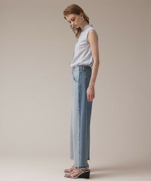 GRACE CONTINENTAL / グレースコンチネンタル デニムパンツ | リメイクストレートデニムパンツ | 詳細3