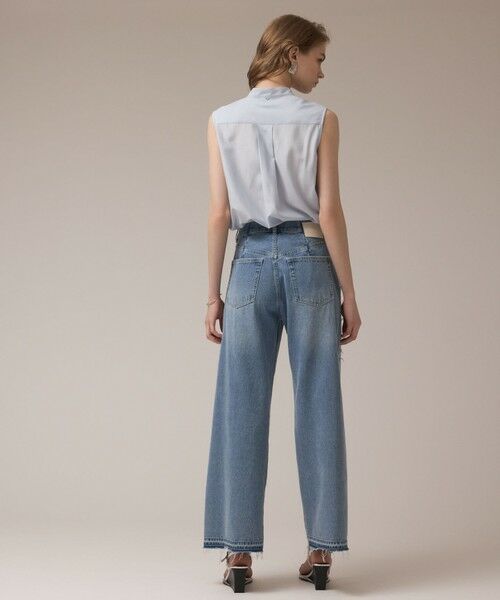 GRACE CONTINENTAL / グレースコンチネンタル デニムパンツ | リメイクストレートデニムパンツ | 詳細4