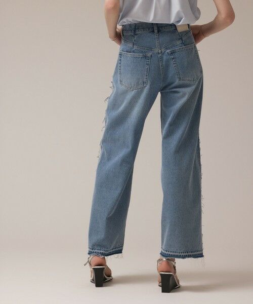 GRACE CONTINENTAL / グレースコンチネンタル デニムパンツ | リメイクストレートデニムパンツ | 詳細5