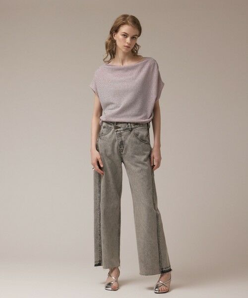 GRACE CONTINENTAL / グレースコンチネンタル デニムパンツ | リメイクストレートデニムパンツ | 詳細13