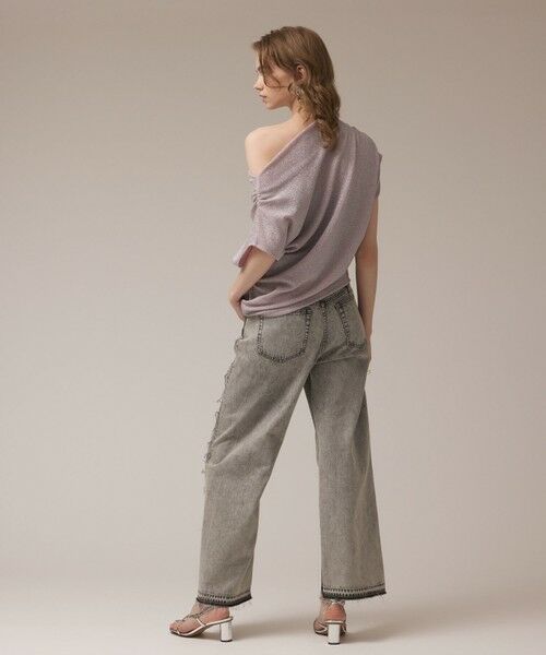 GRACE CONTINENTAL / グレースコンチネンタル デニムパンツ | リメイクストレートデニムパンツ | 詳細14