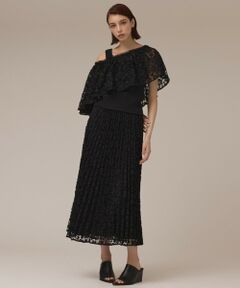 GRACE CONTINENTAL / グレースコンチネンタル ロング・マキシ丈スカート | レースプリーツスカート