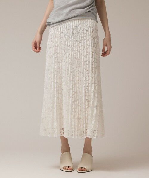 GRACE CONTINENTAL / グレースコンチネンタル ロング・マキシ丈スカート | レースプリーツスカート | 詳細3