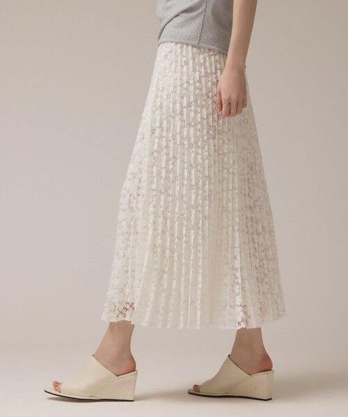 GRACE CONTINENTAL / グレースコンチネンタル ロング・マキシ丈スカート | レースプリーツスカート | 詳細4