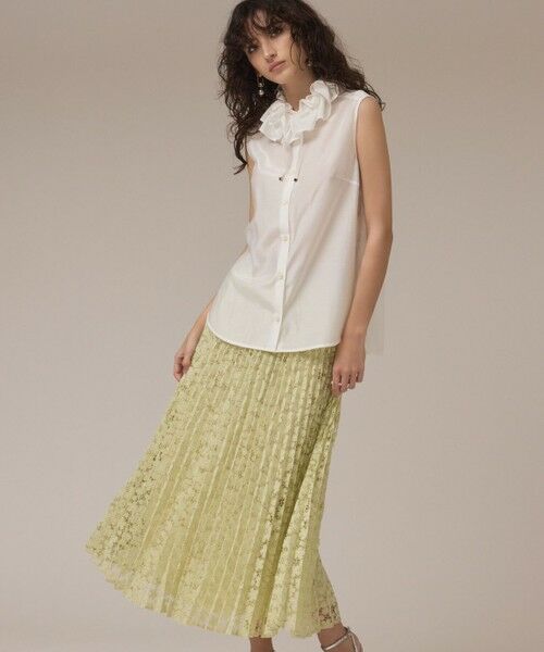 GRACE CONTINENTAL / グレースコンチネンタル ロング・マキシ丈スカート | レースプリーツスカート | 詳細15