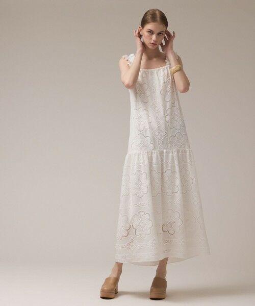 GRACE CONTINENTAL / グレースコンチネンタル ロング・マキシ丈ワンピース | カットワーク刺繍ワンピース | 詳細3