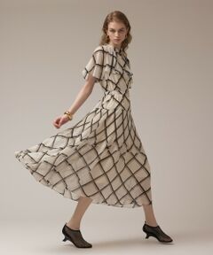 キカフラワープリーツドレス （ロング・マキシ丈ワンピース