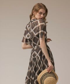 GRACE CONTINENTAL / グレースコンチネンタル ロング・マキシ丈ワンピース | チェックプリントプリーツワンピース