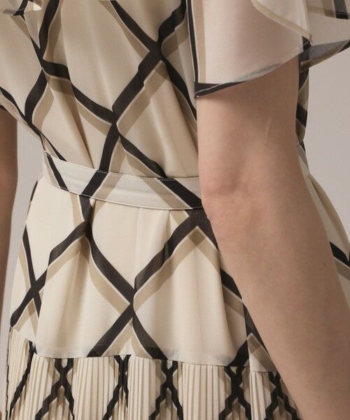 GRACE CONTINENTAL / グレースコンチネンタル ロング・マキシ丈ワンピース | チェックプリントプリーツワンピース | 詳細11