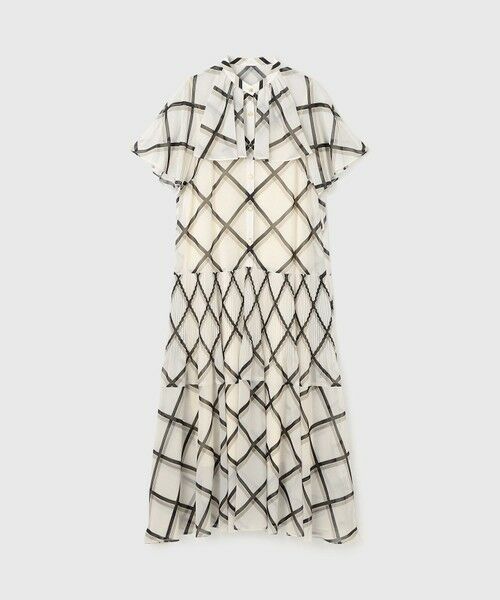 GRACE CONTINENTAL / グレースコンチネンタル ロング・マキシ丈ワンピース | チェックプリントプリーツワンピース | 詳細15