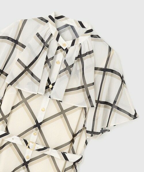 GRACE CONTINENTAL / グレースコンチネンタル ロング・マキシ丈ワンピース | チェックプリントプリーツワンピース | 詳細14