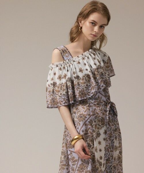 GRACE CONTINENTAL / グレースコンチネンタル ロング・マキシ丈ワンピース | マルチWAYシフォンワンピース | 詳細20