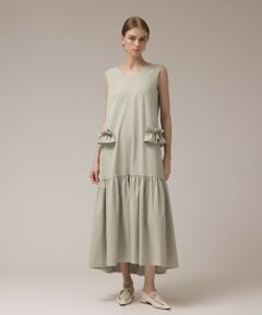 GRACE CONTINENTAL / グレースコンチネンタル ロング・マキシ丈ワンピース | サイドフリルタフタワンピース